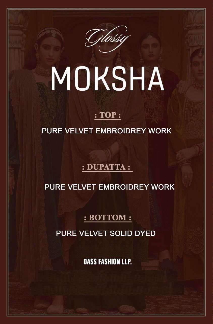 Moksha By Glossy 8901 To 8906 Salwar Suits Catalog